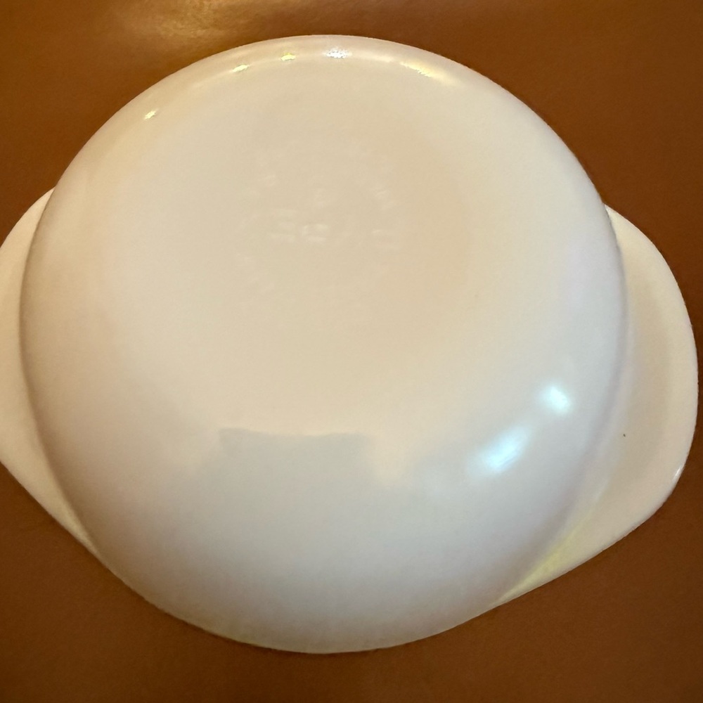 Vintage Pyrex 080 Round 8 oz. Casserole Bowl Dish Small Handles Baking Retro - Picture 6 of 9
